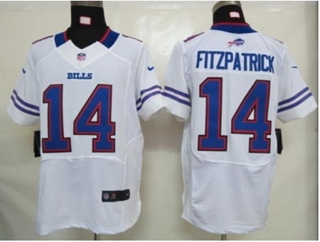 Nike buffalo bills 14 ryan fitzpatrick white Elite NFL Jersey