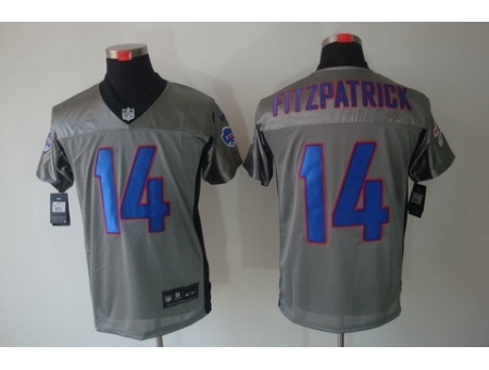 Nike Buffalo Bills 14 Ryan Fitzpatrick Grey Elite Shadow NFL Jersey