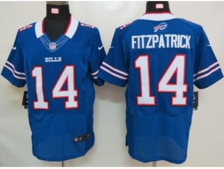 Nike Buffalo Bills 14 ryan fitzpatrick blue Elite NFL Jersey