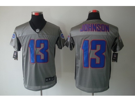 Nike Buffalo Bills 13 Steve Johnson Grey Elite Shadow NFL Jersey