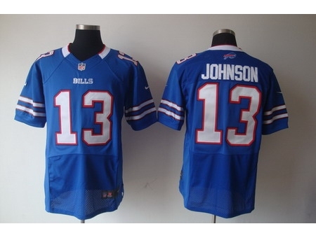 Nike Buffalo Bills 13 Steve Johnson Blue Elite NFL Jersey