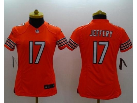 Women's Nike Chicago Bears #17 Alshon Jeffery Orange Alternate Stitched NFL Limited Jersey