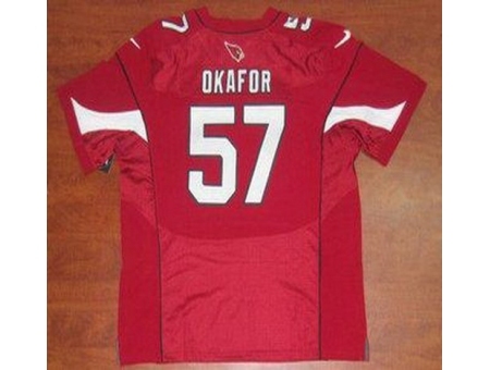 Nike Arizona Cardinals 57 Alex Okafor Red Elite NFL Jersey