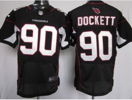 Nike Arizona Cardinals 90 Darnell Dockett Black Elite NFL Jersey