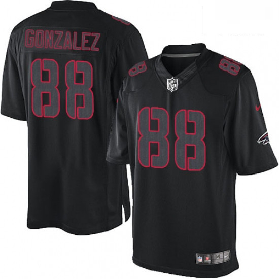 Men Nike Atlanta Falcons 88 Tony Gonzalez Limited Black Impact NFL Jersey