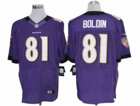 Nike Baltimore Ravens 81 Anquan Boldin Purple Elite NFL Jersey