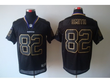 Nike Baltimore Ravens 82 Torrey Smith Black Elite Lights Out II NFL Jersey