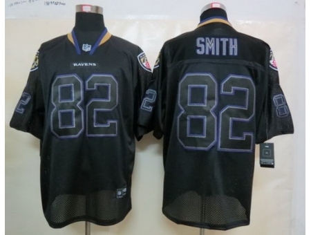 Nike Baltimore Ravens 82 Torrey Smith Black Elite Lights Out NFL Jersey