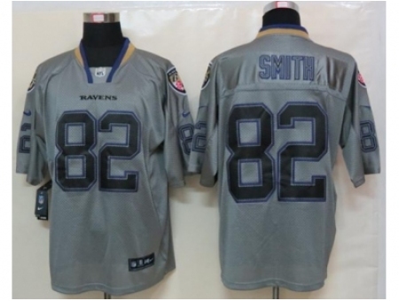 Nike Baltimore Ravens 82 Torrey Smith Grey Elite Lights out NFL Jersey