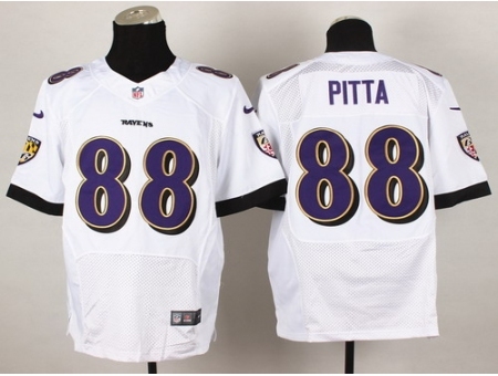 Nike Baltimore Ravens 88 Dennis Pitta White Elite NFL Jersey