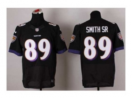 Nike Baltimore Ravens 89 Steve Smith Sr black Elite NFL Jersey