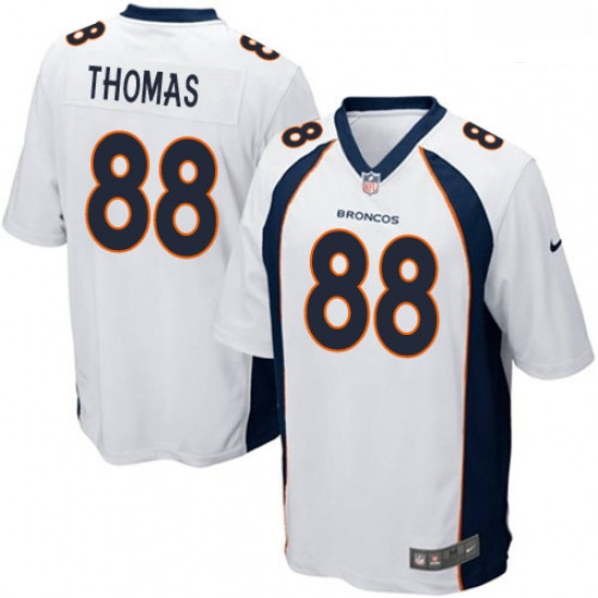 Men Nike Denver Broncos 88 Demaryius Thomas Game White NFL Jersey