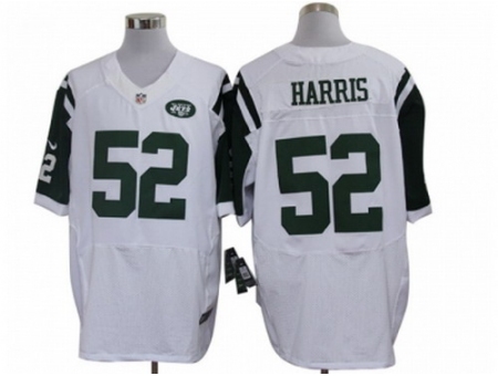 Nike New York Jets 52 David Harris White Elite NFL Jersey