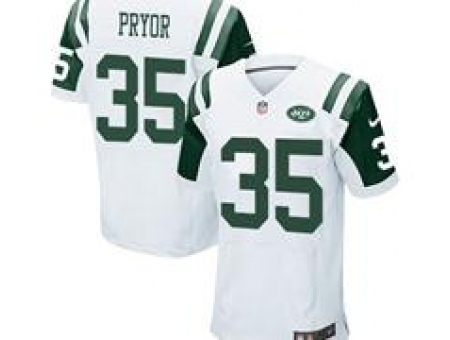 Nike New York Jets 35 Calvin Pryor white Elite NFL Jersey