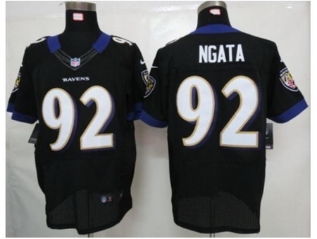 Nike Baltimore Ravens 92 Haloti Ngata Black Elite NFL Jersey