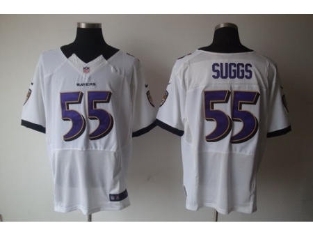 Nike Baltimore Ravens 55 Terrell Suggs White Elite NFL Jersey