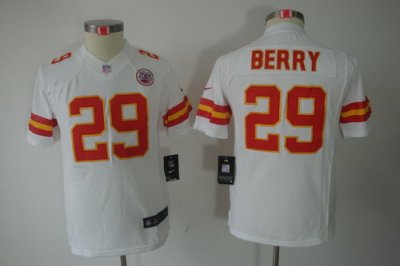 Youth Nike Kansas City Chiefs 29# Eric Berry White Limited Jerseys