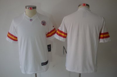 Youth Nike Kansas City Chiefs Blank White LIMITED Jerseys