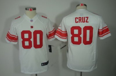 Youth Nike New York Giants #80 Victor Cruz White Color[Youth Limited Jerseys]