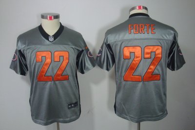 Nike Youth Chicago Bears #22 Matt Forte[Youth Grey Shadow Elite Jerseys]