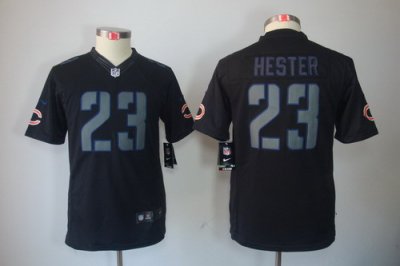 Nike Youth Chicago Bears #23 Devin Hester Black Jerseys(Impact Limited)