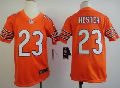 Youth Nike Chicago Bears 23 Devin Hester Orange NFL Jerseys