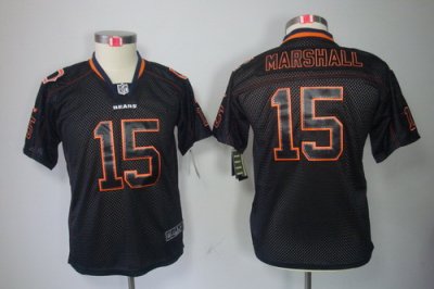 Youth Nike Chicago Bears #5 Brandon Marshall Black[Lights Out Black ELITE Jerseys]