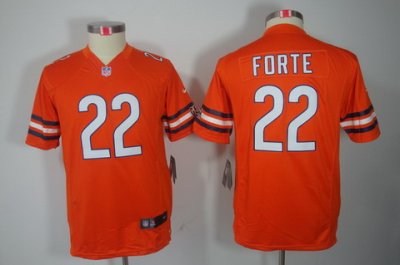 Youth Nike Chicago Bears #22 Forte Orange Color[Youth Limited Jerseys]