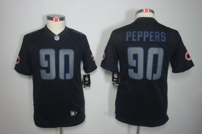 Youth Nike Chicago Bears #90 Julius Peppers Black jerseys[Impact Limited]