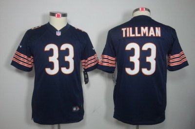 Youth Nike NFL Chicago Bears #33 Charles Tillman Blue Color[Youth Limited Jerseys]