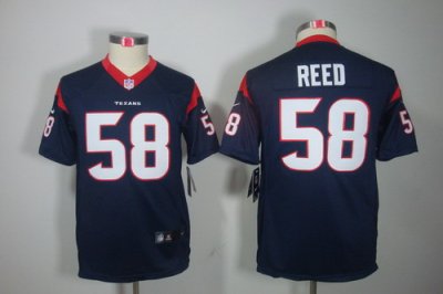 Youth Nike Houston Texans #58 Brooks Reed Blue Color[Youth Limited Jerseys]