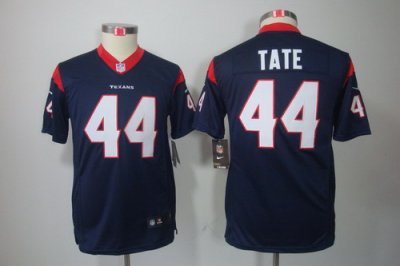 Youth Nike NFL Houston Texans #44 Tate Blue Color[Youth Limited Jerseys]