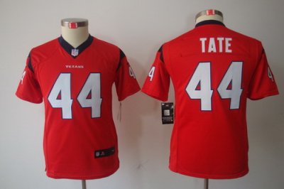 Youth Nike NFL Houston Texans #44 Tate Red Color[Youth Limited Jerseys]