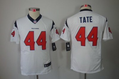 Youth Nike NFL Houston Texans #44 Tate White Color[Youth Limited Jerseys]