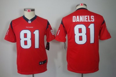 Youth Nike NFL Houston Texans #81 Owen Daniels Red Color[Youth Limited Jerseys]