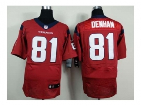 Nike Houston Texans 81 Anthony Denham red Elite NFL Jerseys