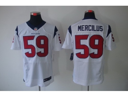 Nike Houston Texans 59 Whitney Mercilus White Elite NFL Jersey