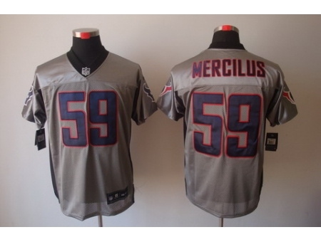 Nike Houston Texans 59 Whitney Mercilus Grey Elite Shadow NFL Jersey