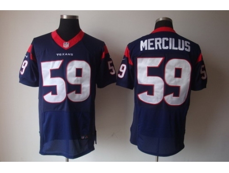 Nike Houston Texans 59 Whitney Mercilus Elite Blue NFL Jersey