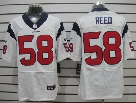 Nike Houston Texans 58 Brooks Reed White Elite NFL Jersey