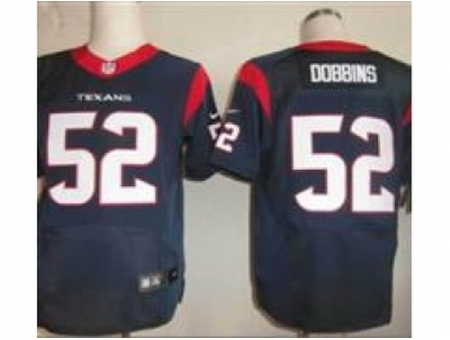 Nike Houston Texans 52 Tim Dobbins Blue Elite NFL Jersey