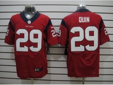 Nike Houston Texans 29 Glover Quin red Elite NFL Jersey