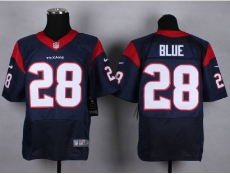 Nike Houston Texans 28 Alfred Blue Blue Elite NFL Jersey