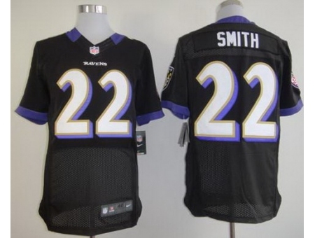 Nike Baltimore Ravens 22 Jimmy Smith Black Elite NFL Jersey