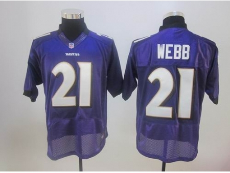 Nike Baltimore Ravens 21 Lardarius Webb purple Elite NFL Jersey