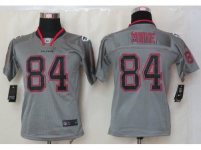 Nike Youth Atlanta Falcons #84 Roddy White Grey Jerseys[Lights Out]