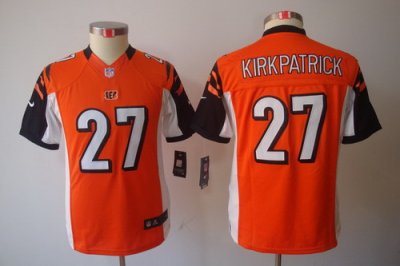 Nike Youth Cincinnati Bengals #27 Dre Kirkpatrick Orange Color[Youth Limited Jerseys]