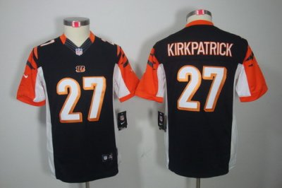 Youth Nike Cincinnati Bengals 27 Dre Kirkpatrick Black Color[Youth Limited Jerseys]