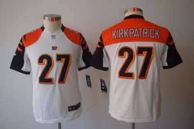 Youth Nike Cincinnati Bengals 27 Dre Kirkpatrick White Color[Youth Limited Jerseys]