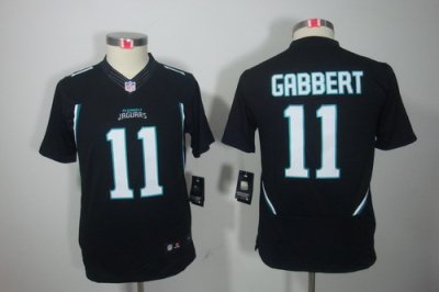 Youth Nike Jacksonville Jaguars #11 Blaine Gabbert Black Color[Youth Limited Jerseys]